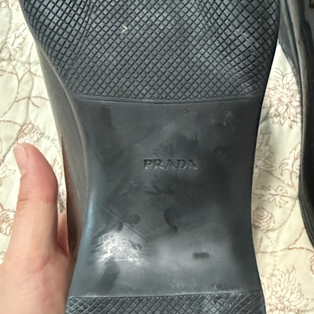 Prada Black Patent Leather Loafers - Picture 4 of 11